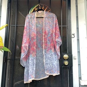 Victoria’s Secret sheer floral duster kimono